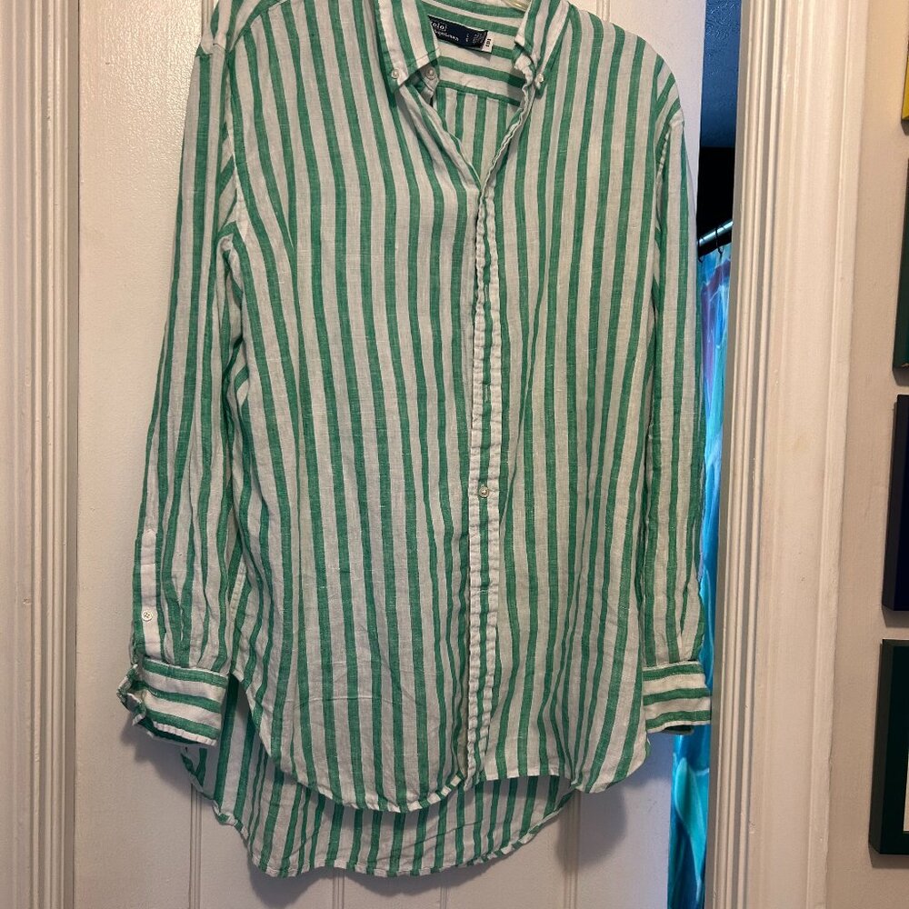 Polo Ralph Lauren button down linen shirt